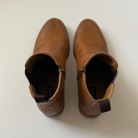 Steve Madden Tan Leather Boots - Picture 2 of 5